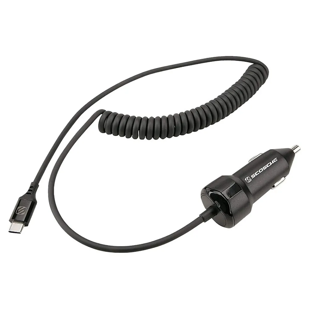 PowerVolt USB Car Charger for Most Smartphones, Black (CPDC203-SP)<scosche New