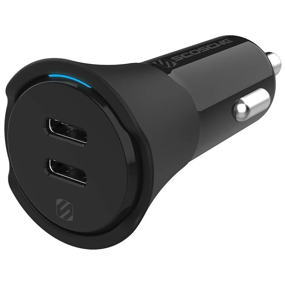 PowerVolt USB Car Charger for Most Smartphones, Black (CPDCC40-SP)<scosche