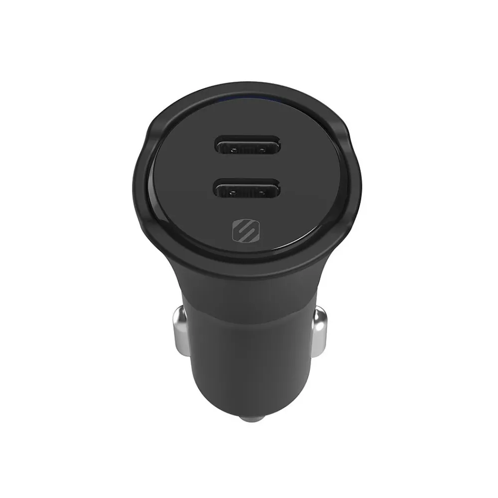 PowerVolt USB Car Charger for Most Smartphones, Black (CPDCC40-SP)<scosche