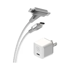 PowerVolt USB Type-C and Lightning Charging Cable, 6ft., White (HPD30HH6WT-SP)<scosche Outlet