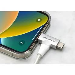 PowerVolt USB Type-C and Lightning Charging Cable, 6ft., White (HPD30HH6WT-SP)<scosche Outlet