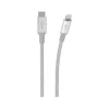 scosche StrikeLine Premium 8' Lightning to USB-C Cable, Male to Male, Silver (CI4B8SR-SP)