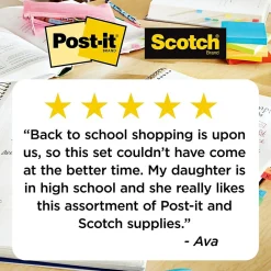 Post-It Notes*Post-it Scotch and Brand Back to School Bundle, 2 Scotch Tapes, 2 Notes, 1 Flag, 1 Scotch Scissors (SIOC)