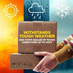 Sale Scotch Box Lock Shipping Packing Tape with Refillable Dispenser, 1.88 in x 54.6 yds., Clear (3950-RD)