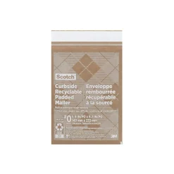 Clearance Scotch Curbside Recyclable Padded Mailer, 6" x 9", Tan (CR-0-1)