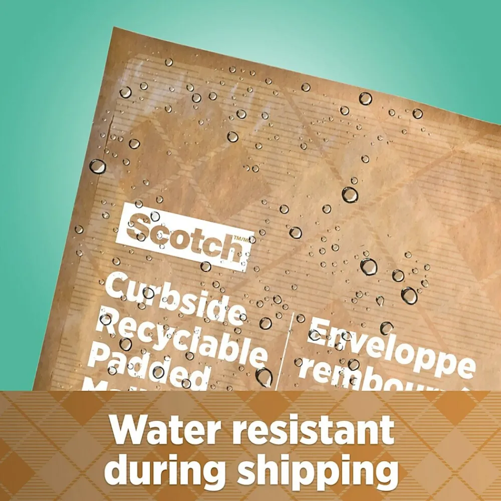 Hot Scotch Curbside Recyclable Padded Mailer, 13" x 18", Tan, 1/Pack (CR-6-1)