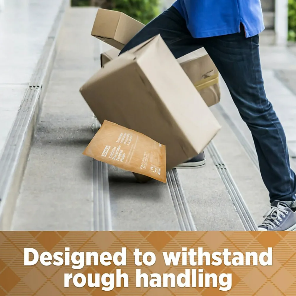 Hot Scotch Curbside Recyclable Padded Mailer, 13" x 18", Tan, 1/Pack (CR-6-1)