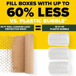 Sale Scotch Cushion Lock Protective Wrap, Tan, 12