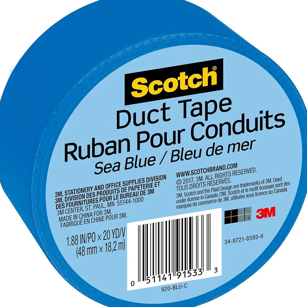 Clearance Scotch Duct Tape, 1.88" x 20 yds., Blue (920-BLU-C)