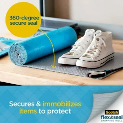 Hot Scotch ™ Flex & Seal Shipping Roll Self-Sealing Padded Mailer, 15" x 200', Blue (FS-15200)