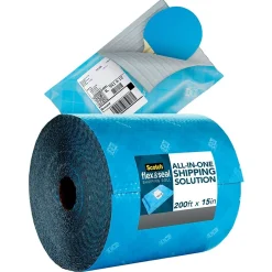 Hot Scotch ™ Flex & Seal Shipping Roll Self-Sealing Padded Mailer, 15