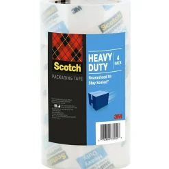 Best Scotch Heavy Duty Packing Tape, 1.88" x 43.7 yds., Clear, 4 Pack (3850-40LR4-4GC)