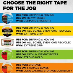 Discount Scotch Heavy Duty Packing Tape with Dispenser, 1.88