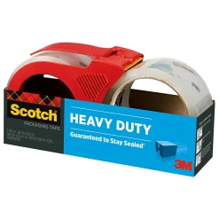 Discount Scotch Heavy Duty Shipping Packaging Tape, 1.88 in x 38.2 yds., 2 Pack (3850S-21RD-3GC)