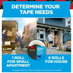 Clearance Scotch Heavy Duty Shipping Packing Tape, 1.88
