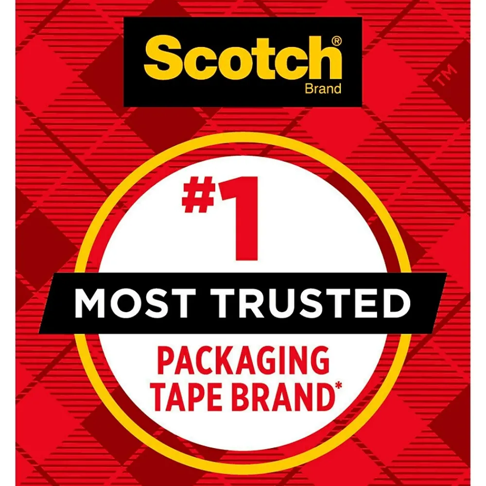 Clearance Scotch Heavy Duty Shipping Packing Tape, 1.88" x 54.6 yds., Clear, 12/Pack (3850-12-DP3)