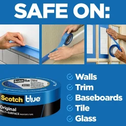 Scotch Safe Release Painter's Tape, 2" x 60 yds., Blue, 12 Rolls/Pack (2090-48EC)
