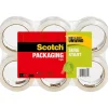 Scotch Sure Start Heavy Duty Packing Tape, 1.88" x 54.6 yds., Clear, 6/Pack (3500-6)