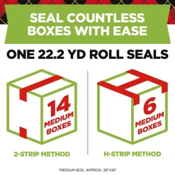 Outlet Scotch Sure-Start Packing Tape with Dispenser, 1.88