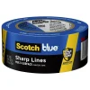 Hot ScotchBlue Sharp Lines 1.88" x 60 yds. Medium Painter Tape, Blue (2093-48EC)