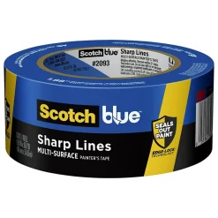 Hot ScotchBlue Sharp Lines 1.88" x 60 yds. Medium Painter Tape, Blue (2093-48EC)