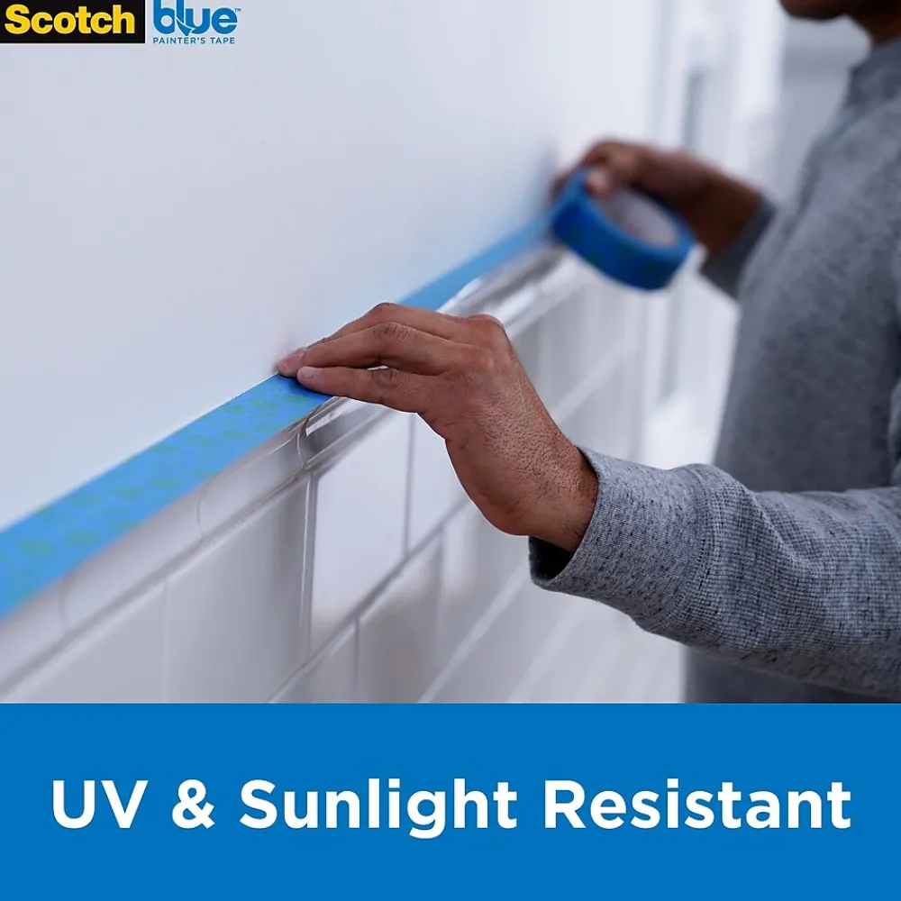 Hot ScotchBlue Sharp Lines 1.88" x 60 yds. Medium Painter Tape, Blue (2093-48EC)