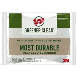 Greener Clean Scrub Sponge, Tan, 3/Pack (97033)<Scotch-Brite Online