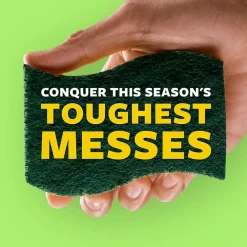 Heavy Duty Sponge with Scrubber, Green/Yellow, 6 Sponges/Pack (426)<Scotch-Brite