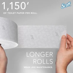 Essential JRT Recycled Coreless Toilet Paper, 2-ply, White, 12 Rolls/Case (07006)<Scott Hot