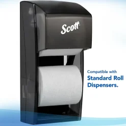 Essential 1-Ply Standard Toilet Paper, White, 1210 Sheets/Roll, 80 Rolls/Carton (05102)<Scott New