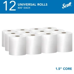 Scott Essential Recycled Hardwound Paper Towels, 1-ply, 800 ft./Roll, 12 Rolls/Carton (01040)