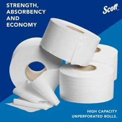 Essential Recycled Jumbo Toilet Paper, 2-ply, White, 4 Rolls/Case (03148)<Scott Discount