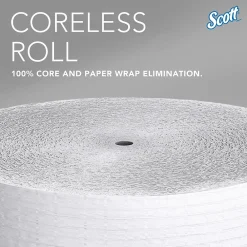 Essential Recycled Coreless Toilet Paper, 1-ply, White, 12 Rolls/Case (07005)<Scott Discount