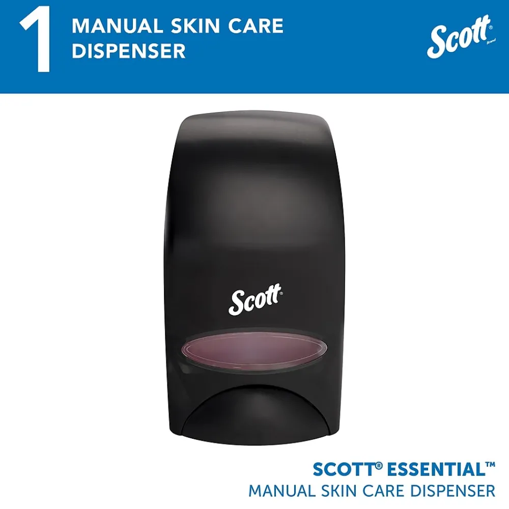 Essential Wall Mounted Hand Soap/Hand Sanitizer Dispenser, Black (KCC 92145)<Scott Discount