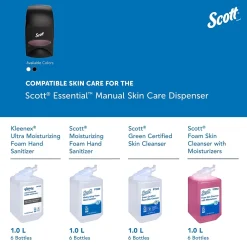 Essential Wall Mounted Hand Soap/Hand Sanitizer Dispenser, Black (KCC 92145)<Scott Discount