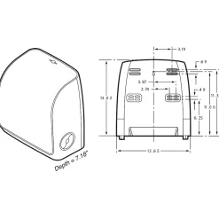 Hardwound Paper Towel Dispenser, Black (47089)<Scott Hot