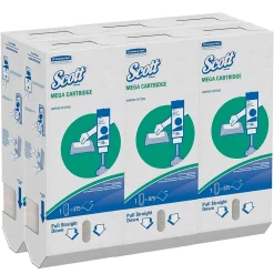 Scott Mega Cartridge Recycled Beverage Napkin, 1-ply, White, 875 Napkins/Pack, 6/Carton (98908)