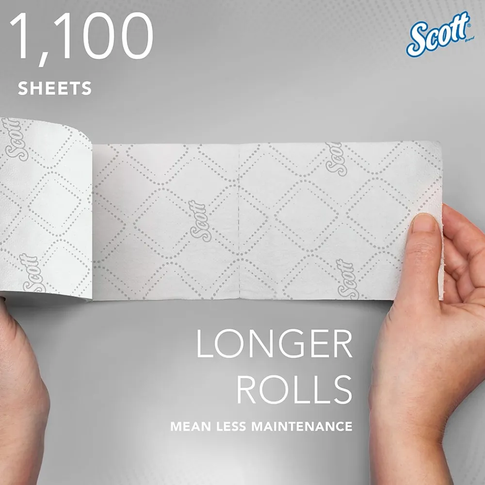 Pro 2-Ply Small Core Standard Toilet Paper, White, 1100 Sheets/Roll, 36 Rolls/Carton (47305)<Scott Outlet