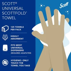 Scott Pro fold Recycled Multifold Paper Towels, 1-ply, 175 Sheets/Pack, 25 Packs/Carton (01960)
