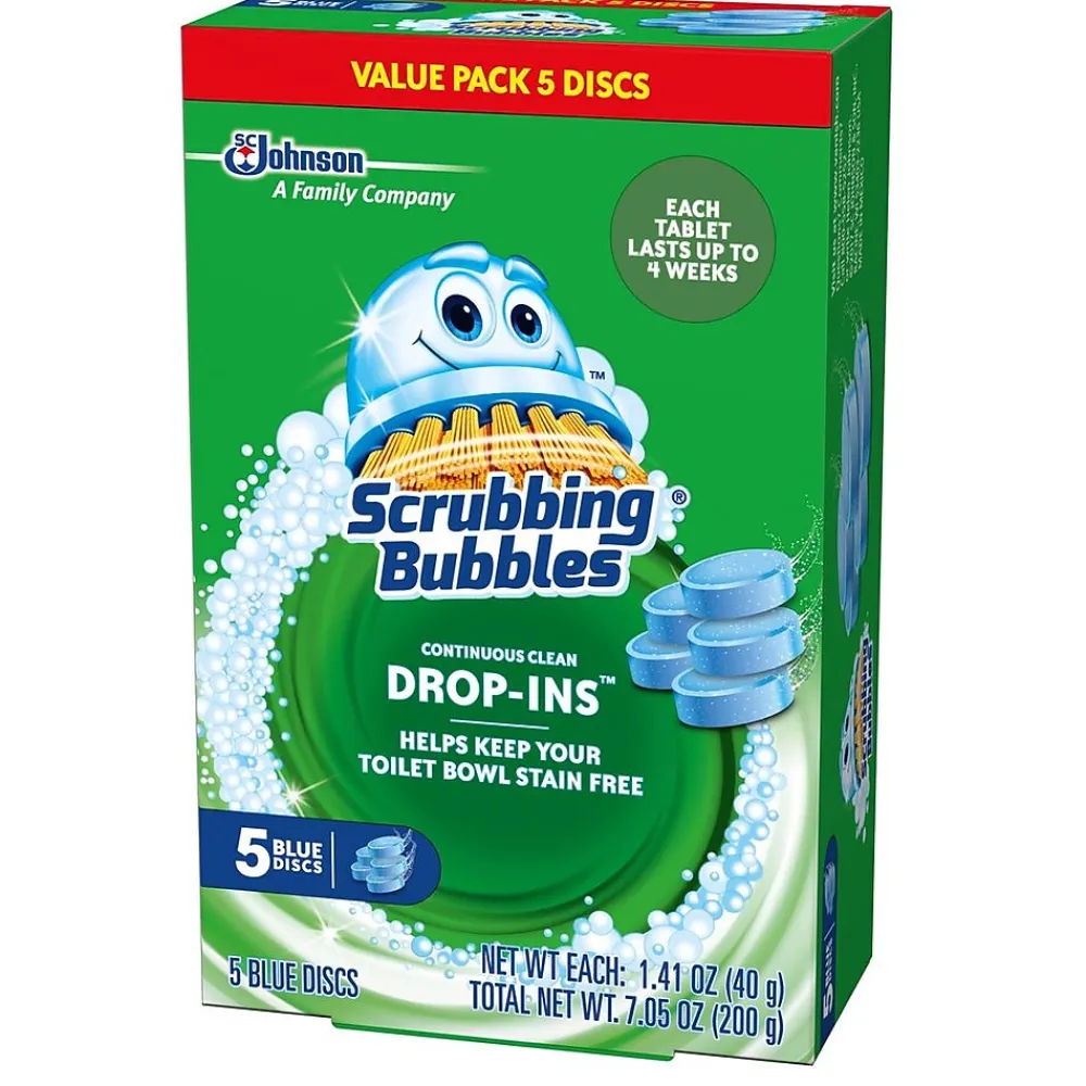Drop-Ins Toilet Cleaning Tablets, 5/Pack (307946)<Scrubbing bubbles Discount