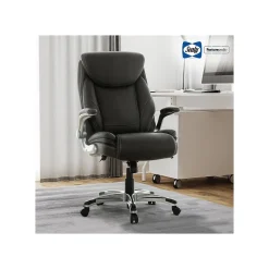 Office Chairs*Sealy Posturepedic Axel Swivel Executive Office Chair, Dark Grey (64626)
