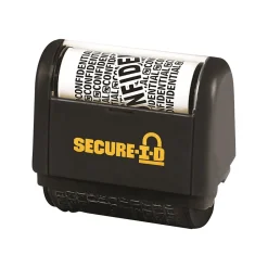 Stamps & Stamp Pads|Cosco SecureID Roller Stamp, "Confidential", Black Ink (035510)