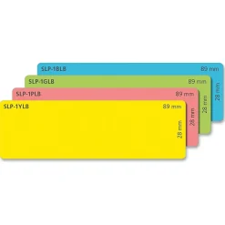 Labels|Seiko ® Self-Adhesive Address Labels, 130 Labels Per Roll, Assorted Colors, 1 1/8"H x 3 1/2"W, 520/Bx