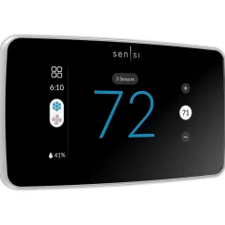 Emerson Sensi Touch 2 Smart Programmable Wi-Fi Thermostat, Works with Alexa, White Beveled Edge (ST76W)