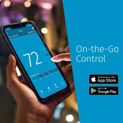 Emerson Sensi Touch 2 Smart Programmable Wi-Fi Thermostat, Works with Alexa, White Beveled Edge (ST76W)