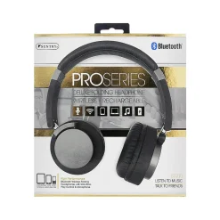 Pro Series Wireless Bluetooth Stereo Headphones, Black/Silver (BT500)<Sentry Sale
