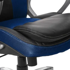 Office Chairs*Serta Amplify Ergonomic Faux Leather Swivel Executive Chair, Blue (43673B)