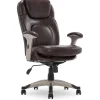 Office Chairs*Serta Back in Motion Bonded Leather Executive Office Chair, Frye Chocolate (44187)