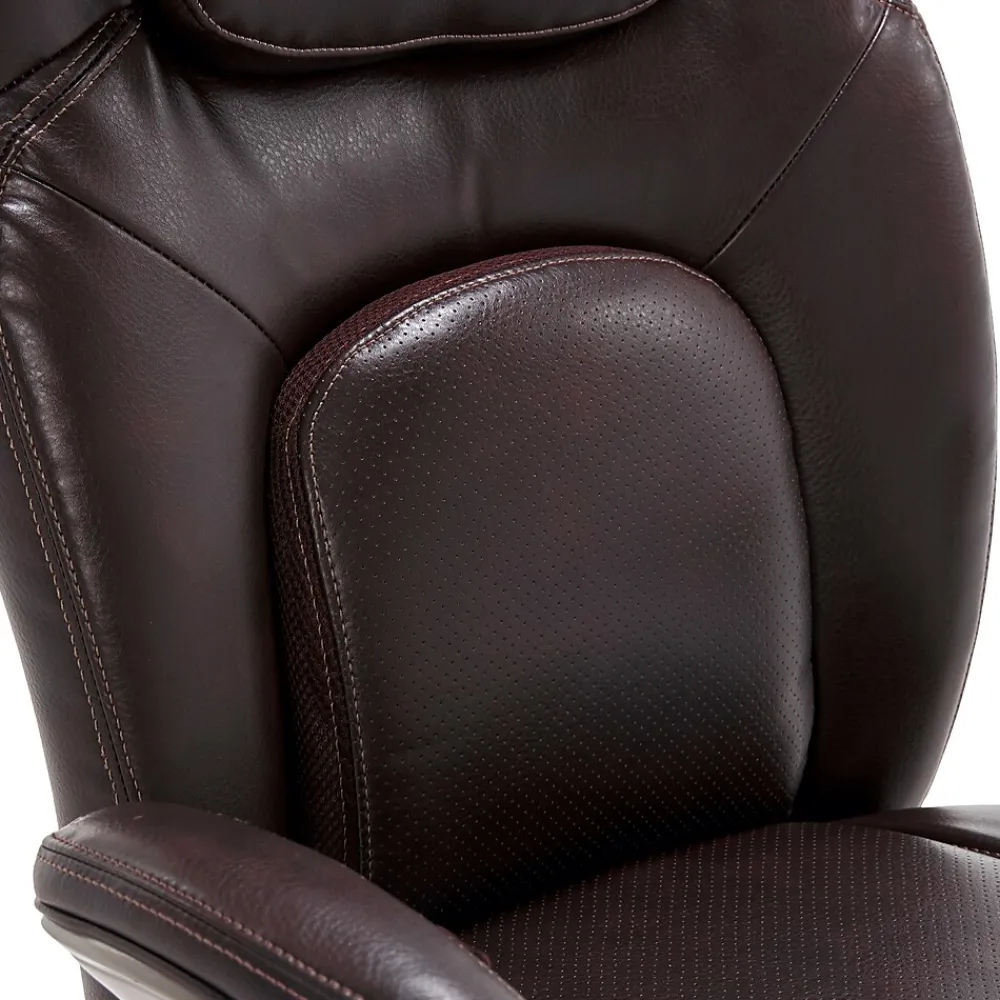 Office Chairs*Serta Back in Motion Bonded Leather Executive Office Chair, Frye Chocolate (44187)