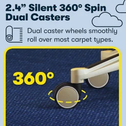 Ergonomic Chairs*Serta Claremont Ergonomic Faux Leather Swivel Executive Chair with Back in Motion Technology, (44186C) Ivory